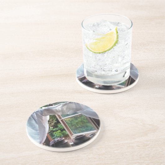 DESSOUS DE VERRE EN GRÈS ANCIENNE ANGLETERRE (Côté)