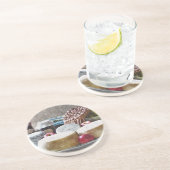 DESSOUS DE VERRE EN GRÈS ANCIENNE ANGLETERRE (Côté)