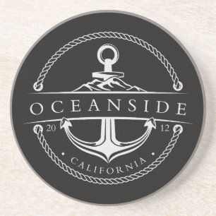 Dessous De Verre En Grès Ancre de voile Oceanside Californie 2012