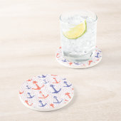 Dessous De Verre En Grès Ancrées Americana Côtière (Côté)