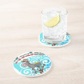 Dessous De Verre En Grès Âne mexicain (Côté)