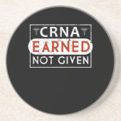 Dessous De Verre En Grès Anesthésiste d'anesthésiste enregistré par CRNA (Devant)