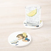 Dessous De Verre En Grès Ange de Menorah (Côté)