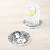 Dessous De Verre En Grès Angel (Côté)