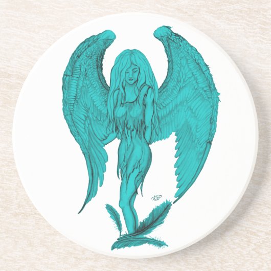 Dessous De Verre En Grès Angel (Devant)
