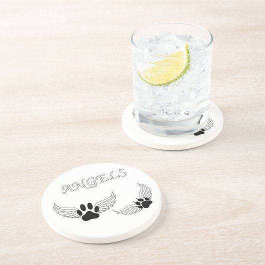 Dessous De Verre En Grès Angel Pet Animaux (Côté)