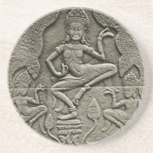 Dessous De Verre En Grès Angkor Vat