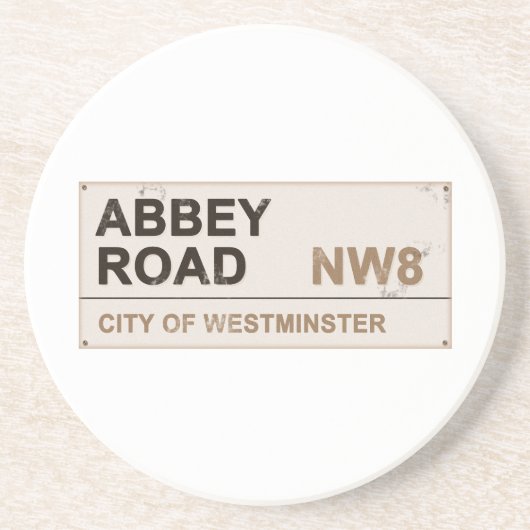Dessous De Verre En Grès Angleterre d'Abbey Road (Devant)