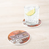 DESSOUS DE VERRE EN GRÈS ANGLETERRE VICTORIENNE (Côté)