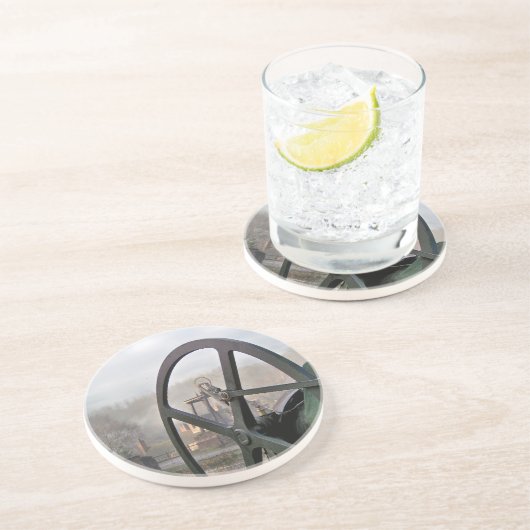 DESSOUS DE VERRE EN GRÈS ANGLETERRE VICTORIENNE (Côté)