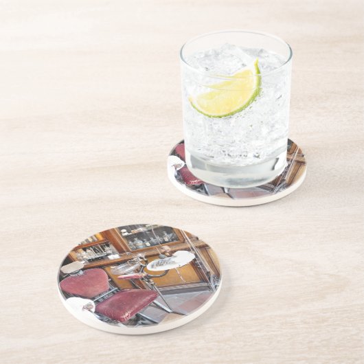 DESSOUS DE VERRE EN GRÈS ANGLETERRE VICTORIENNE (Côté)