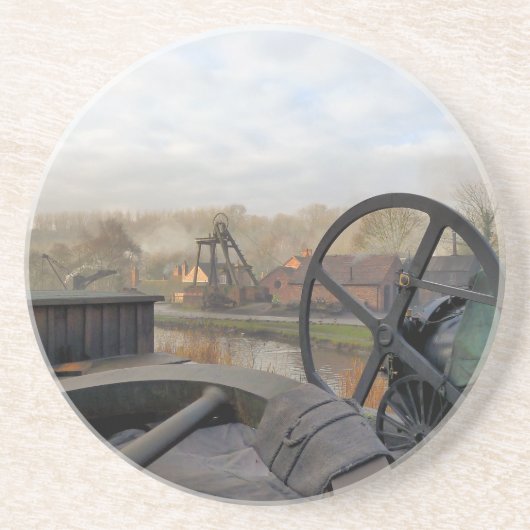 DESSOUS DE VERRE EN GRÈS ANGLETERRE VICTORIENNE (Devant)