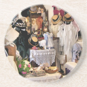 DESSOUS DE VERRE EN GRÈS ANGLETERRE VICTORIENNE