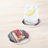 DESSOUS DE VERRE EN GRÈS ANGLETERRE VICTORIENNE (Côté)