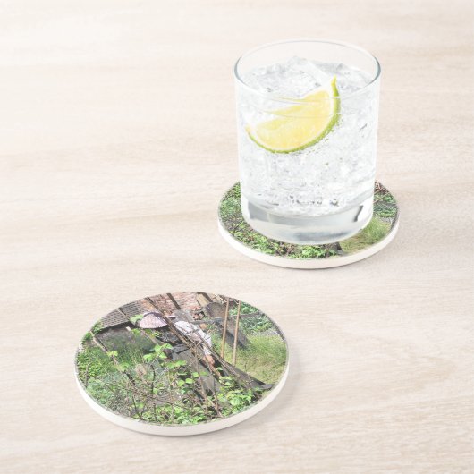 DESSOUS DE VERRE EN GRÈS ANGLETERRE VICTORIENNE (Côté)