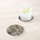Dessous De Verre En Grès Animal Print - Sand Stone Coaster (Côté)