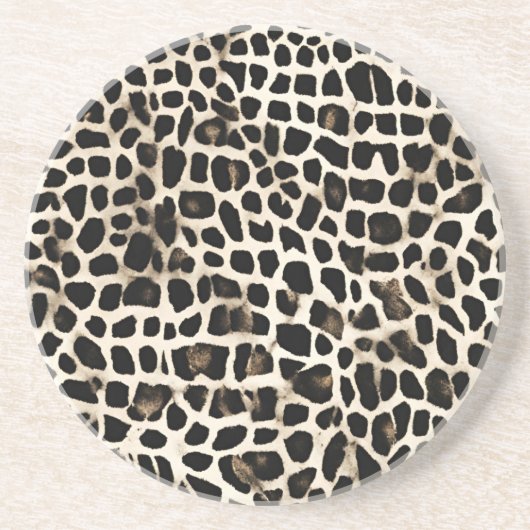 Dessous De Verre En Grès Animal Print - Sandstone Coaster  (Devant)