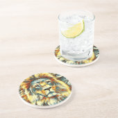 Dessous De Verre En Grès AnimalArt_Lion_005 (Côté)