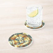 Dessous De Verre En Grès AnimalArt_Lion_07 (Côté)