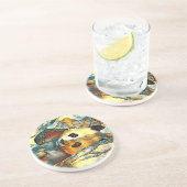 Dessous De Verre En Grès AnimalArt_Panda_002 (Côté)