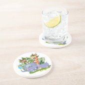 Dessous De Verre En Grès Animaux mignons de safari (Côté)