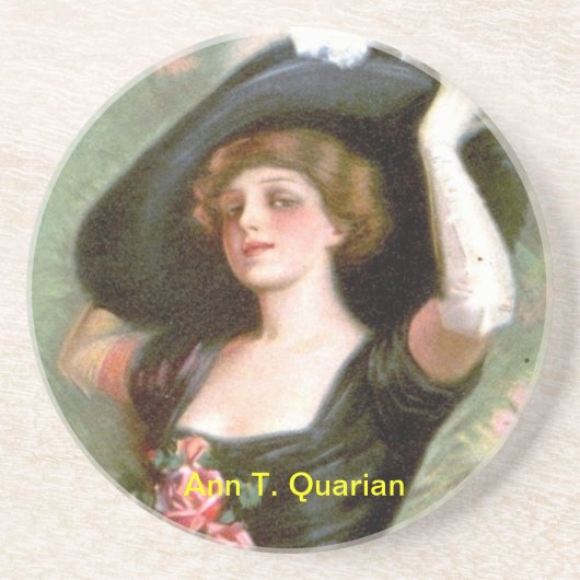 Dessous De Verre En Grès Ann T. Quarian Coaster (Devant)