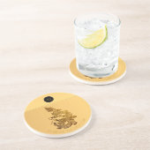 Dessous De Verre En Grès Année Dragon Chinoise 2024 Elégant Monogram RSC (Côté)