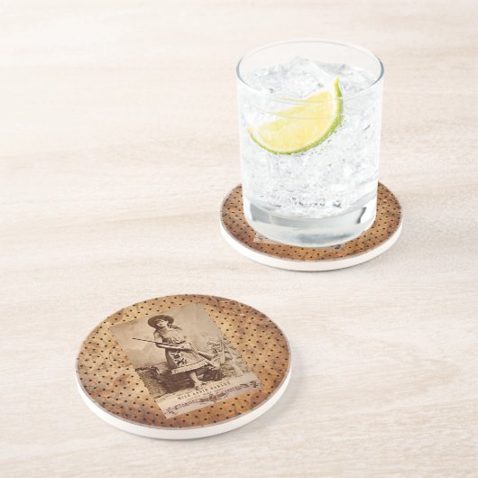 Dessous De Verre En Grès Annie Oakley Sepia (Côté)