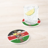 Dessous De Verre En Grès anniversaire du Kenya (Côté)