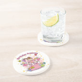 Dessous De Verre En Grès Anniversaire Princesse Je suis quatre t-shirts et  (Côté)