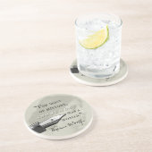 Dessous De Verre En Grès Anonyme était un circl de citation de la Virginie (Côté)