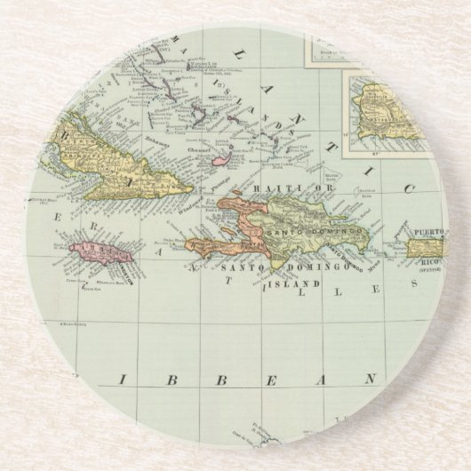 Dessous De Verre En Grès Antilles 11 (Devant)