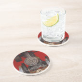 Dessous De Verre En Grès Antique Tracer à vapeur (Côté)