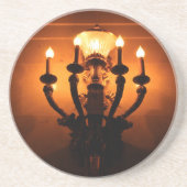 Dessous De Verre En Grès Antique Wall Sconce (Devant)