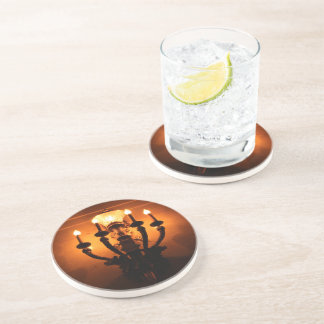 Dessous De Verre En Grès Antique Wall Sconce