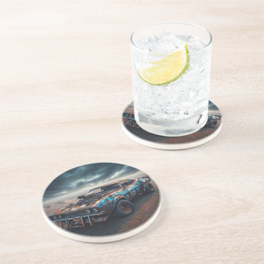 Dessous De Verre En Grès Apocalypse Classic Chevy Camaro (Côté)