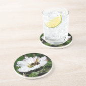 Dessous De Verre En Grès Apple Blossom & Bee Macro Photo | Sandstone Coaste (Côté)