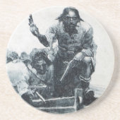 Dessous De Verre En Grès Approche de Blackbeard (Devant)