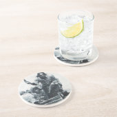 Dessous De Verre En Grès Approche de Blackbeard (Côté)