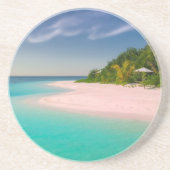 Dessous De Verre En Grès Aquamarine Ocean Tropical Beach Scenic (Devant)