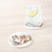 Dessous De Verre En Grès Aquarelle (Côté)