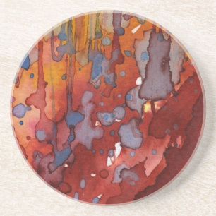 Dessous De Verre En Grès aquarelle 7 d'arrière - plan