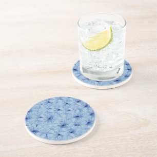 Dessous De Verre En Grès Aquarelle Bouquet de fleurs sauvages bleues