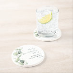 Dessous De Verre En Grès Aquarelle Chic Eucalyptus Fête des mariées Swag<br><div class="desc">Merci Eucalyptus Green Fête des mariées d'aquarelle dessous de verre que vous pouvez facilement customiser pour votre événement spécial et des occasions annuelles.</div>