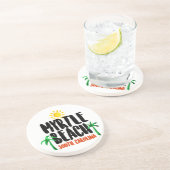 Dessous De Verre En Grès Aquarelle de Myrtle Beach (Côté)