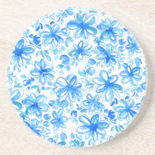 Dessous De Verre En Grès Aquarelle Floral Chintz Motif mignon