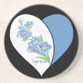 Dessous De Verre En Grès Aquarelle Oubliez-moi pas Fleur (Devant)