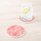 Dessous De Verre En Grès Aquarelle pamplemousse motif (Côté)