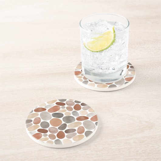 Dessous De Verre En Grès Aquarelle Pebbles 230921 (Côté)