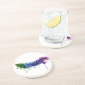 Dessous De Verre En Grès Aquarelle Peinte (Côté)